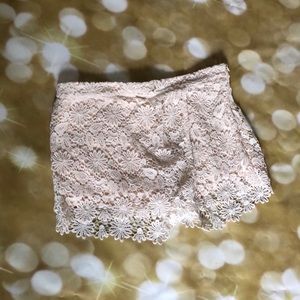 COPY - Zara cream lace skorts